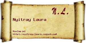 Nyitray Laura névjegykártya